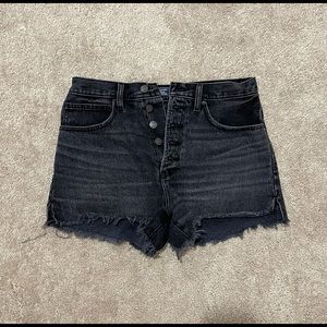 Black Size 30 Abercrombie High Rise Shorts